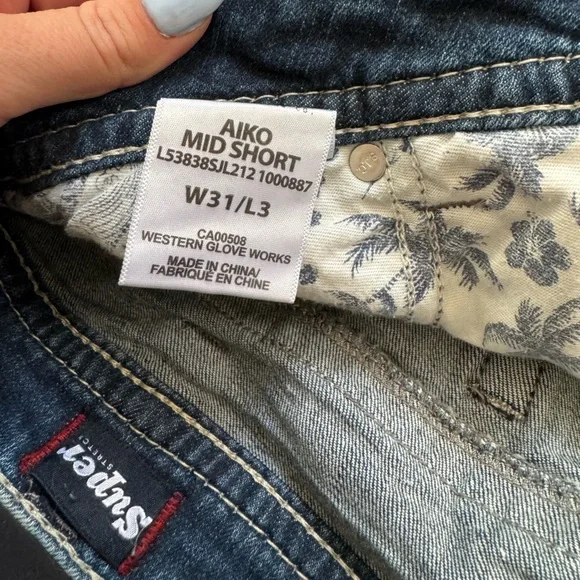 Silver Aiko Blue Denim Shorts - Picture 3 of 3